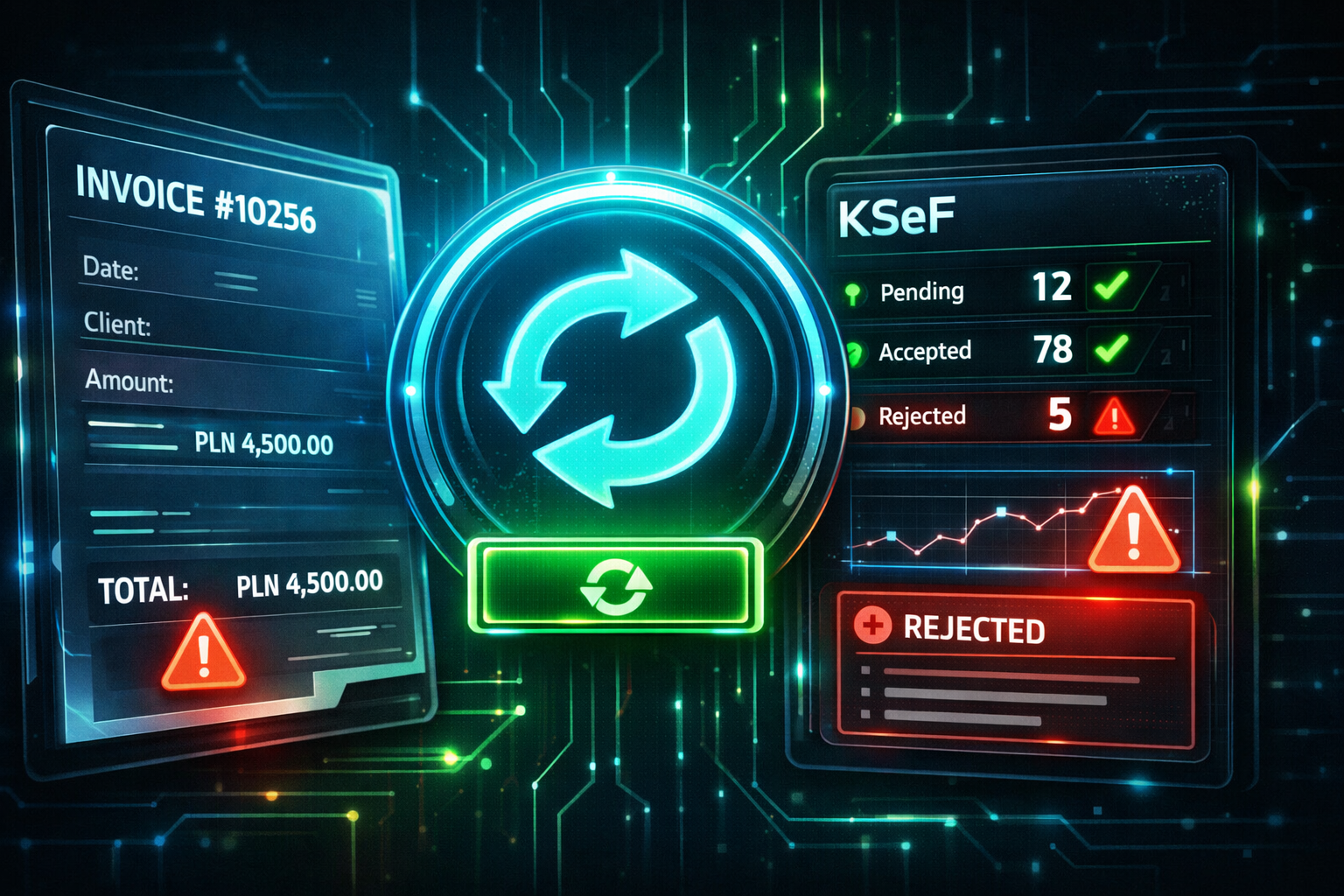 KSeF після запуску: повторні відправки, дашборд статусів рахунків, відхилення та моніторинг